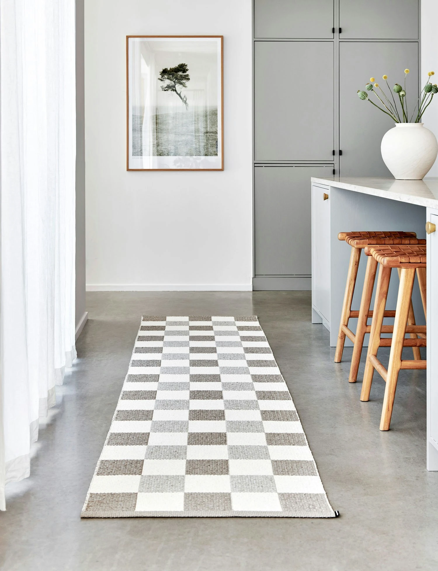 Pix Rug Dark Linen / Vanilla / Linen, 70x300 Cm 3 Pix Rug Dark Linen / Vanilla / Linen, 70x300 Cm – Bild 3