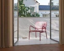 Week-End Lounge Stuhl, Burgunderrot -Gartenmöbel Rabatte petite friture week end fatolj vit 19