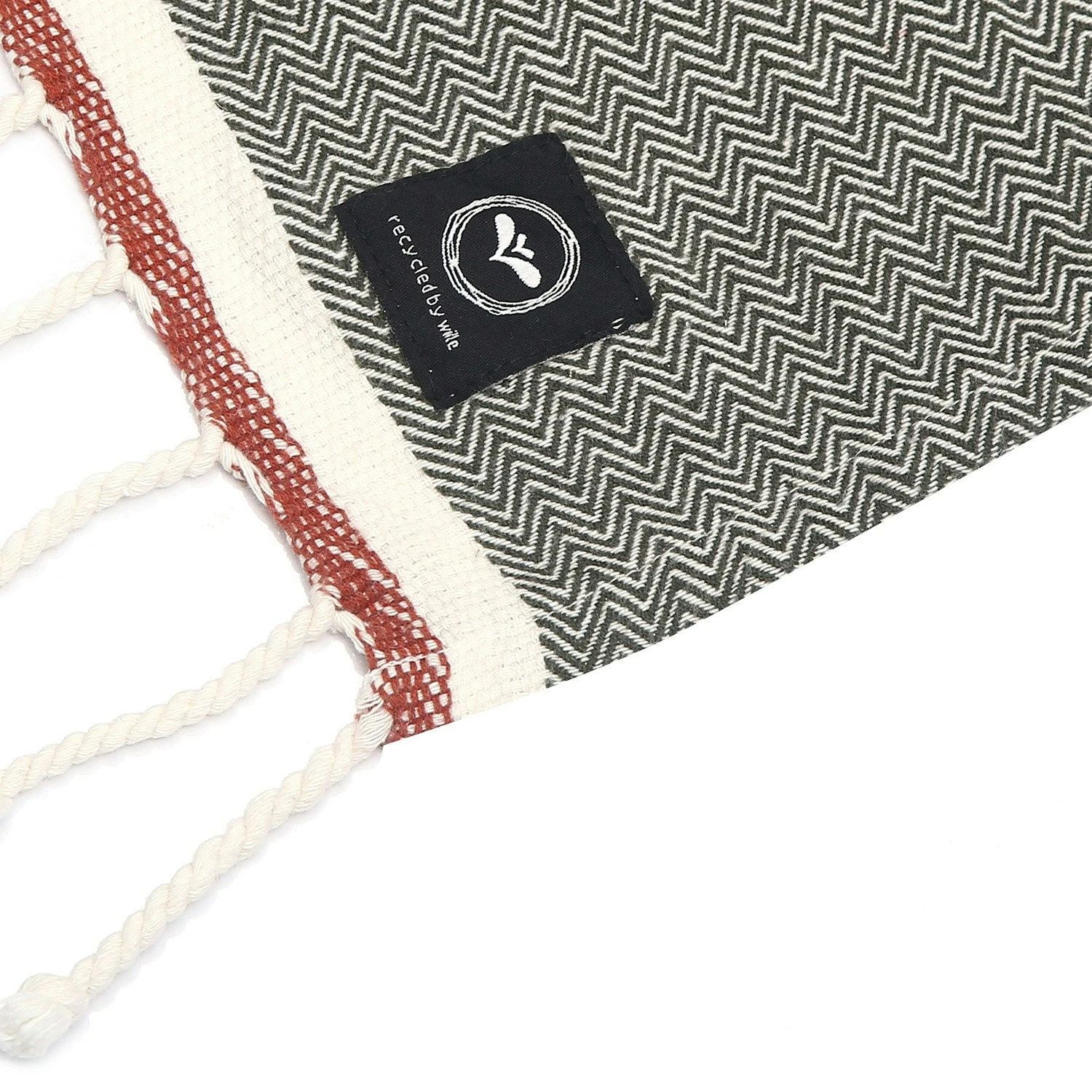 Badlakan Hamam Amasra 90x190 Cm Olivegrön/beige/rost Badetuch Olivgrün 2 Badlakan Hamam Amasra 90x190 Cm Olivegrön/beige/rost Badetuch Olivgrün – Bild 2