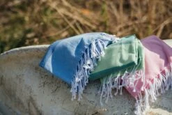 Kochi Hamam Badetuch 80x180 Cm, Blau -Gartenmöbel Rabatte recycled by wille badlakan hamam kochi 80x180 cm bla r bla 10