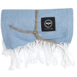 Kochi Hamam Badetuch 80x180 Cm, Blau/Orange -Gartenmöbel Rabatte recycled by wille badlakan hamam kochi 80x180 cm bla r bla 6