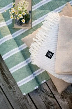 Svea Beach Mattress 70x170 Cm, Green -Gartenmöbel Rabatte recycled by wille beachmadrass svea 70x170 cm gron vit 3