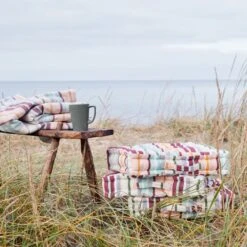 Outdoor Check Quilted Plaid 130x180 Cm Multi -Gartenmöbel Rabatte rosendahl copenhagen outdoor stripes quilted plaid 130x180 cm multi 1