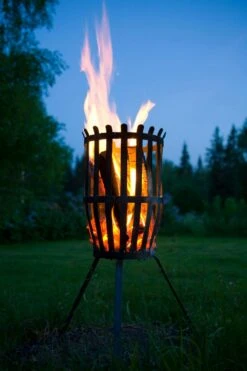 Feuerkorb Original, Ungebürstetes Stahl -Gartenmöbel Rabatte roshults feuerkorb original ungeburstetes stahl 3