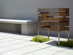 Röshults Urban 50 Fire Basket, Untreated Steel -Gartenmöbel Rabatte roshults fire basket urban 3 1