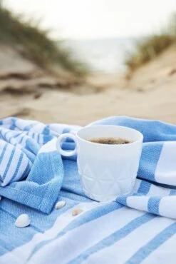 Sagaform Ella Hamam Handtuch 145x250 Cm, Blau -Gartenmöbel Rabatte sagaform ella hamam 145x250 cm 6